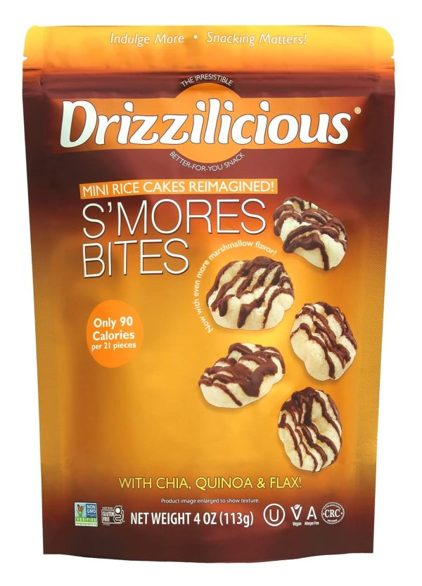 Drizzilicious Mini Rice Cakes S'mores 4oz 12ct